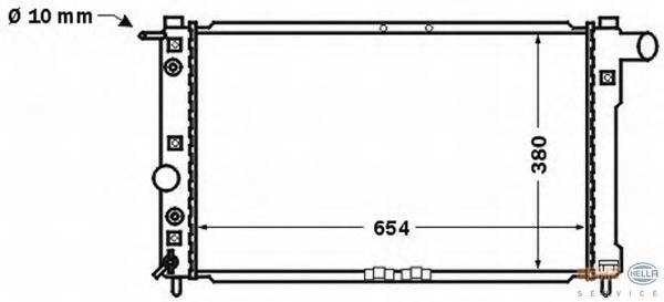 Radiator racire motor