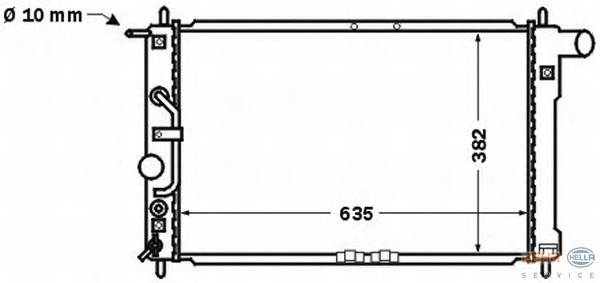 Radiator racire motor