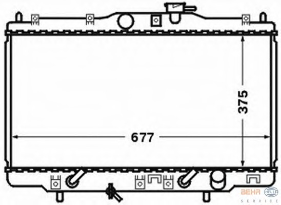 Radiator racire motor