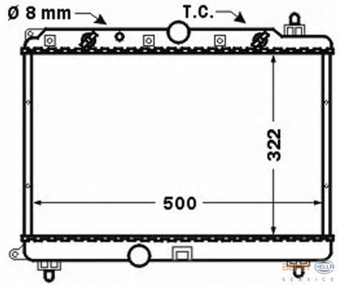 Radiator racire motor