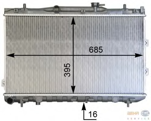 Radiator racire motor