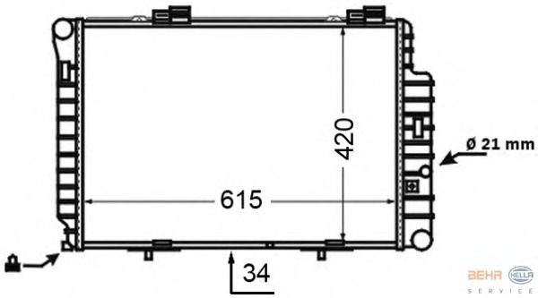 Radiator racire motor