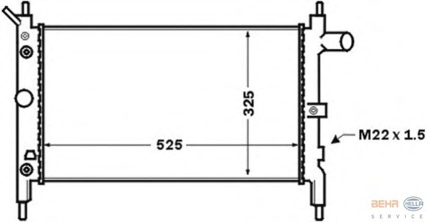 Radiator racire motor