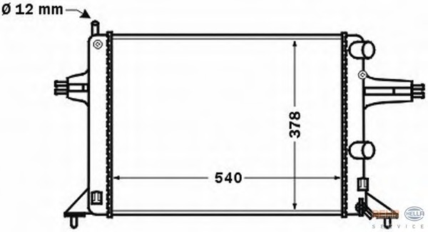 Radiator racire motor