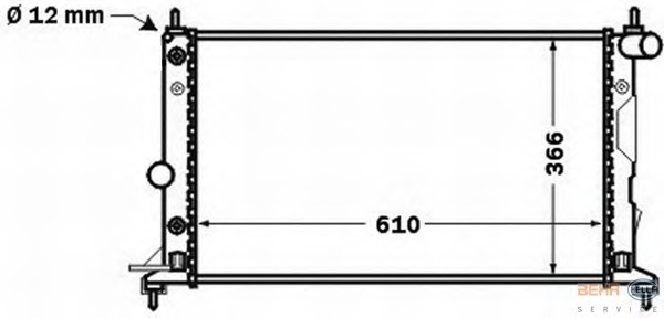 Radiator racire motor