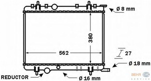 Radiator racire motor