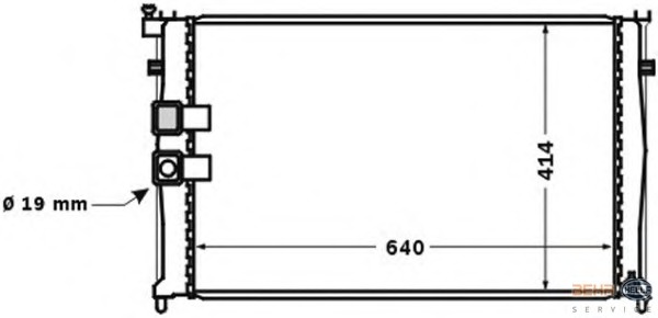 Radiator racire motor