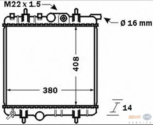 Radiator racire motor