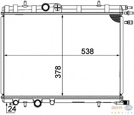 Radiator racire motor