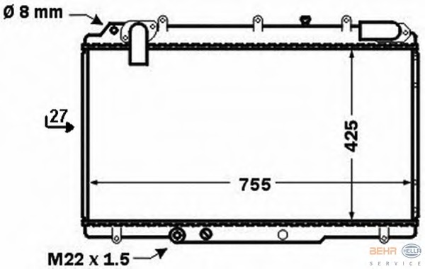 Radiator racire motor