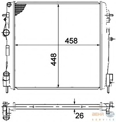 Radiator racire motor