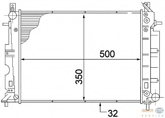 Radiator racire motor