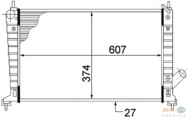 Radiator racire motor