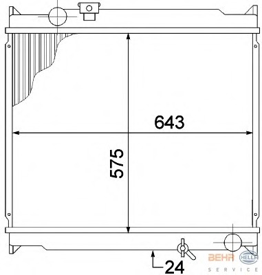 Radiator racire motor