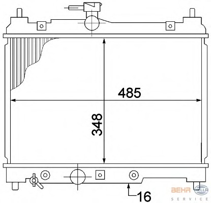 Radiator racire motor