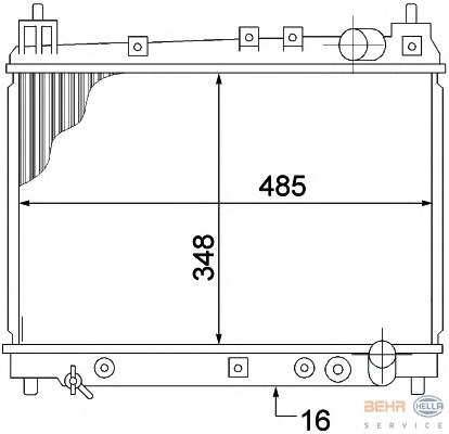 Radiator racire motor