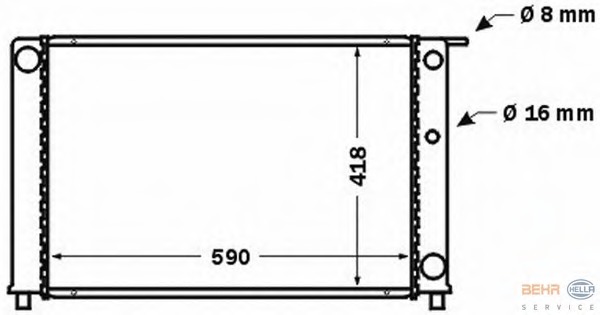 Radiator racire motor