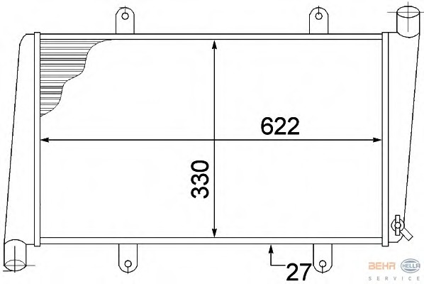 Radiator racire motor