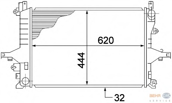 Radiator racire motor