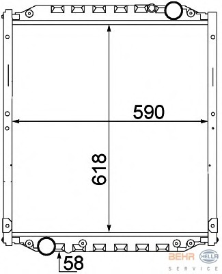 Radiator racire motor