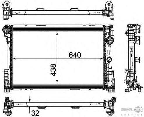 Radiator racire motor