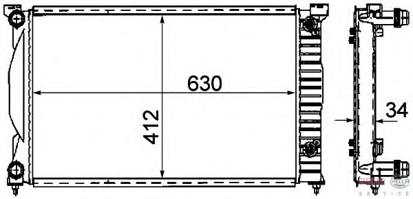 Radiator racire motor