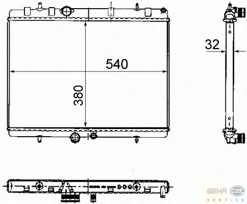 Radiator racire motor