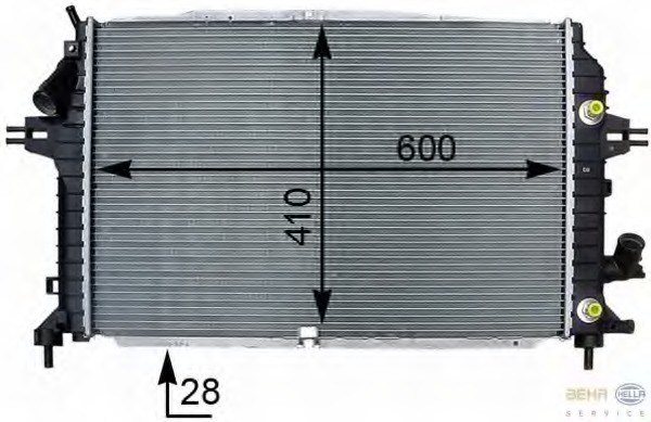 Radiator racire motor