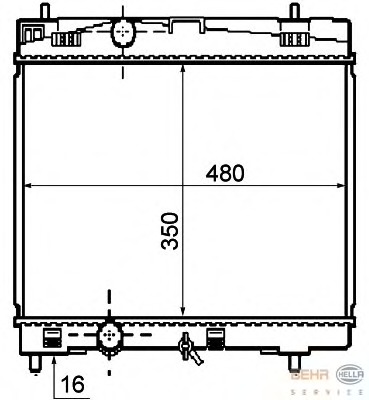 Radiator racire motor