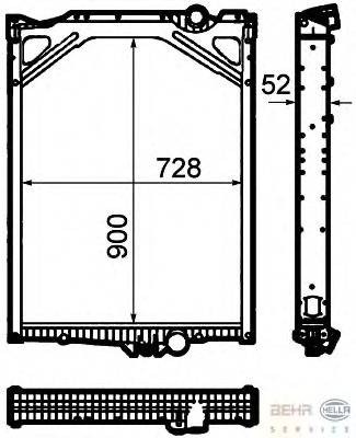 Radiator racire motor