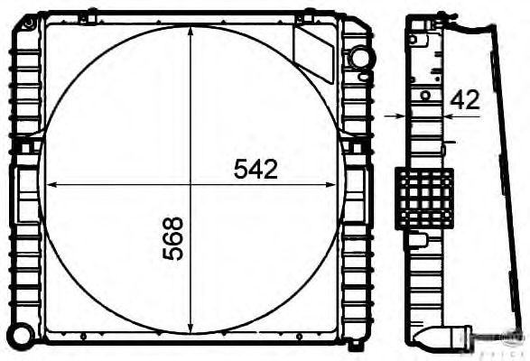 Radiator racire motor