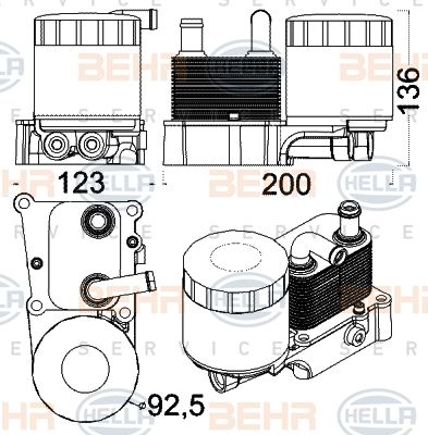 Radiator ulei