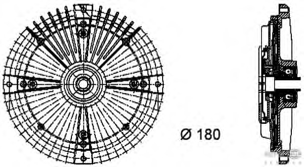 Ventilator radiator