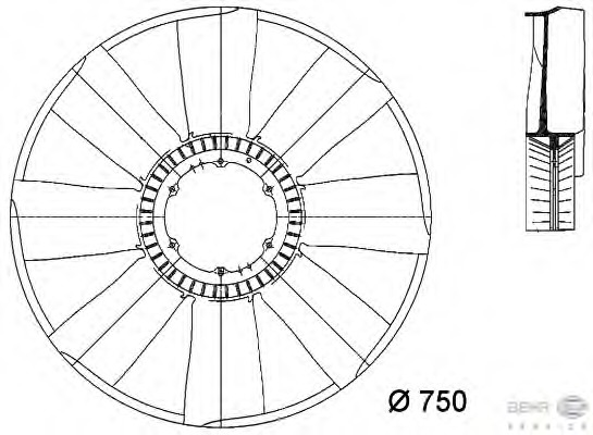 Paleta ventilator racire motor