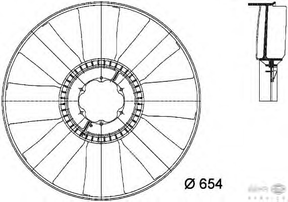 Paleta ventilator racire motor