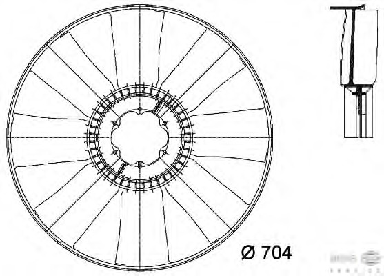 Paleta ventilator racire motor