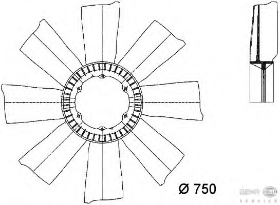 Paleta ventilator racire motor