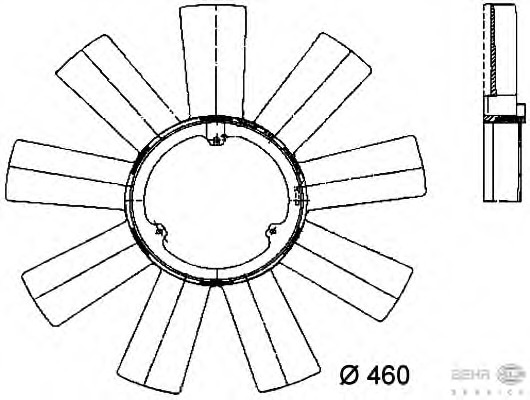 Paleta ventilator racire motor