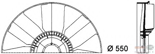 Paleta ventilator racire motor