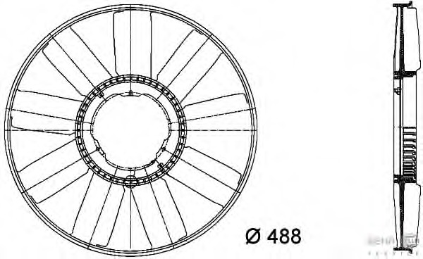 Paleta ventilator racire motor