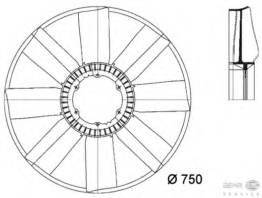 Paleta ventilator racire motor