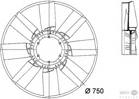 Paleta ventilator racire motor