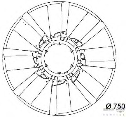 Paleta ventilator racire motor