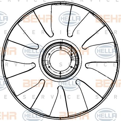 Paleta ventilator racire motor