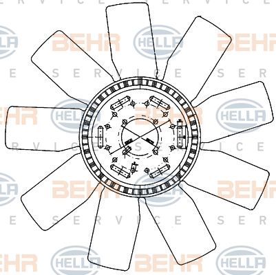 Paleta ventilator racire motor