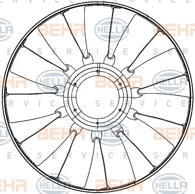 Paleta ventilator racire motor