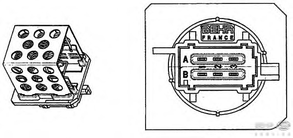 Rezistor ventilator habitaclu