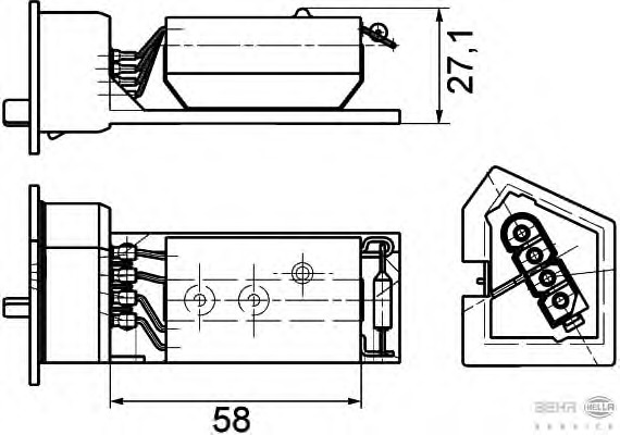 Rezistor ventilator habitaclu