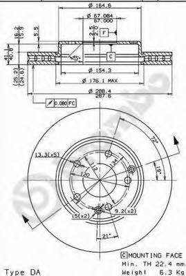 Disc frana fata