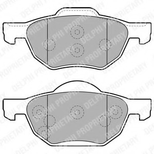 Set placute frana fata